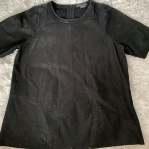 Black “snake skin” Vince blouse
